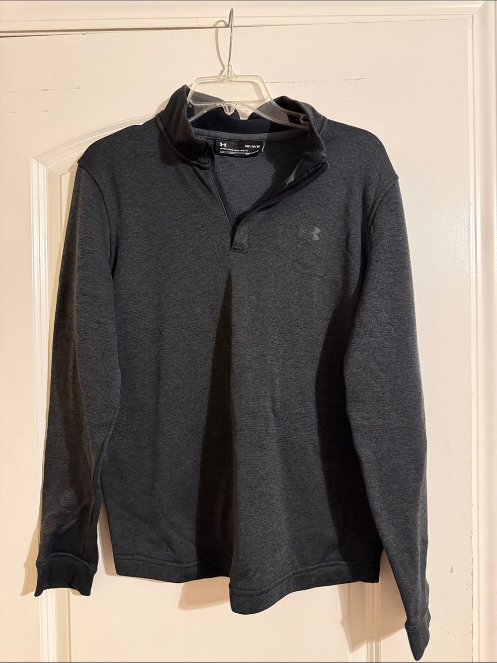Under Armour Men’s Dark Charcoal Quarter-Zip Pullover